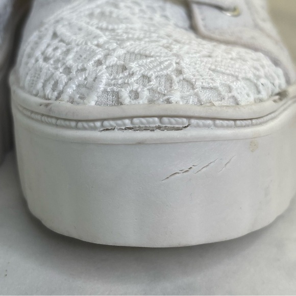 Roxy Sheilahh White floral Lace Low-Top Sneakers size 6.5 - Picture 6 of 10